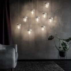 UMAGE Acorn Hängelampe Weiß/stahl, Einflammig 2 UMAGE Acorn Hängelampe Weiß/stahl, Einflammig -Umage 9521072 2