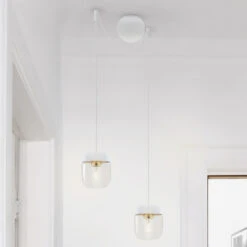 UMAGE Acorn Hängelampe 2fl Weiß/messing -Umage 9521085 2