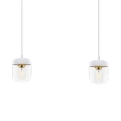 UMAGE Acorn Hängelampe 2fl Weiß/messing