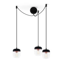 UMAGE Acorn Pendellampe 3-flg. Schwarz/kupfer -Umage 9521098 2