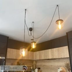 UMAGE Acorn Pendellampe 3-flg. Schwarz/kupfer -Umage 9521098 3