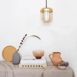 UMAGE Acorn Hängelampe 1-flammig Bernstein Messing -Umage 9521222 2