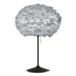 UMAGE Eos Medium Tischlampe Grau/schwarz