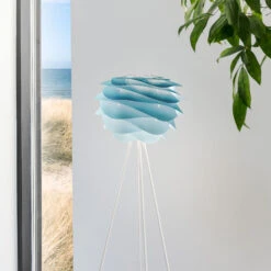 UMAGE Carmina Mini Stehleuchte Blau/Tripod Weiß