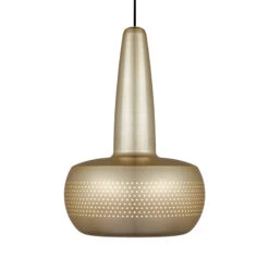 UMAGE Clava Hängelampe Messing, Cannonball Schwarz