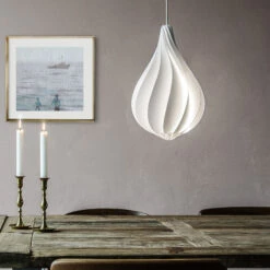 UMAGE Alva Mini Hängeleuchte, Cord Set Weiß, 35cm