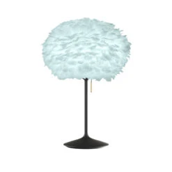UMAGE Eos Medium Tischlampe Hellblau/schwarz