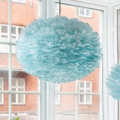 UMAGE Eos Medium Hängeleuchte Hellblau Ø 45 Cm