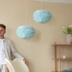 UMAGE Eos Medium Hängeleuchte Hellblau Ø 45 Cm 4 UMAGE Eos Medium Hängeleuchte Hellblau Ø 45 Cm -Umage 9521944 4