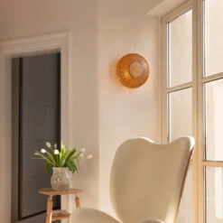 UMAGE Clava Up Wandleuchte Ø 35 Cm Holz Hell -Umage 9521952 7