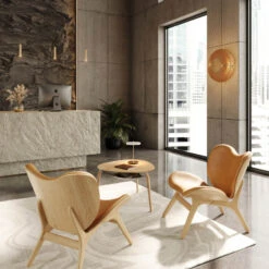 UMAGE Clava Up Wandleuchte Ø 35 Cm Holz Hell -Umage 9521952 8