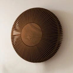 UMAGE Clava Up Wandleuchte Ø 35 Cm Holz Dunkel