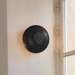 UMAGE Clava Up Wandleuchte Ø 35 Cm Holz Schwarz