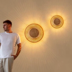 UMAGE Clava Up Wandleuchte Ø 49 Cm Holz Hell -Umage 9521955 6