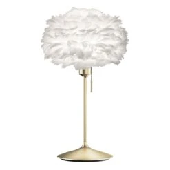 UMAGE Eos Mini Tischlampe Weiß/messing