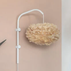 UMAGE Eos Wandlampe Willow Weiß/hellbraun